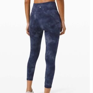 Lululemon Invigorate High Rise Tight, Sz 4, Diamond Dye